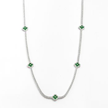 Gargantilha Riviera 5 Van Cleef Verde