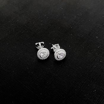 Brinco Redondo Swarovski 8mm
