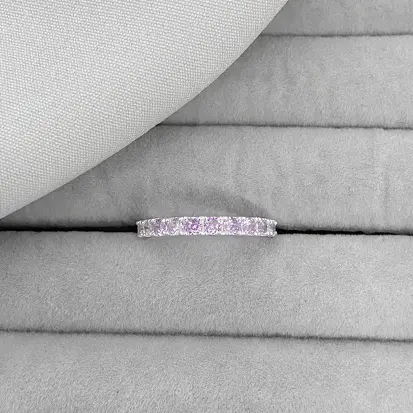 ANEL APARADOR CRAVEJADO ZIRCONIAS LILAS