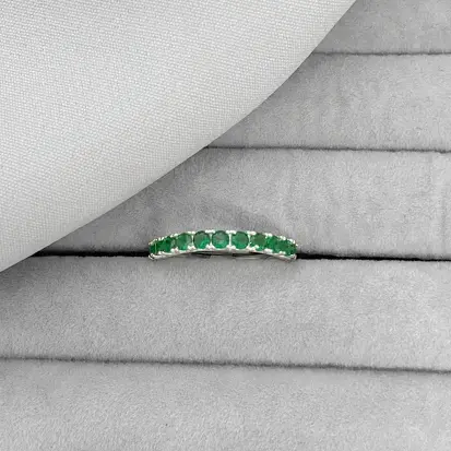 ANEL APARADOR CRAVEJADO ZIRCONIAS VERDE