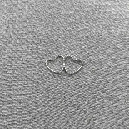 ARGOLA CORAÇAO FIO MEIA CANA 1,5CM 3MM