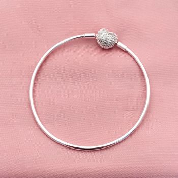 Bracelete Coração Cravejado