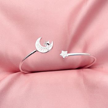 Bracelete Lua Estrela Cravejadas