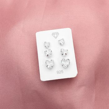 Trio Coração Zirconia 456