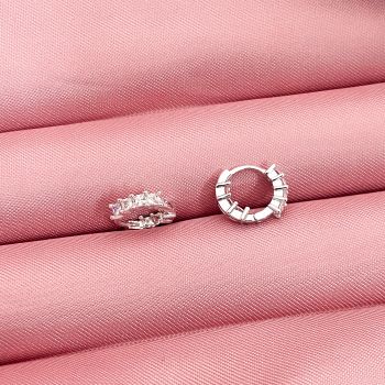 Argola Click 4 Zirconias 12mm