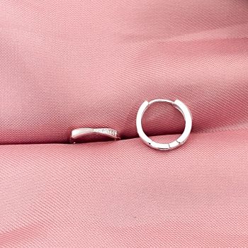 Argola Click Detalhe Cravejado