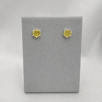 BRINCO ZIRCONIA AMARELO 5MM