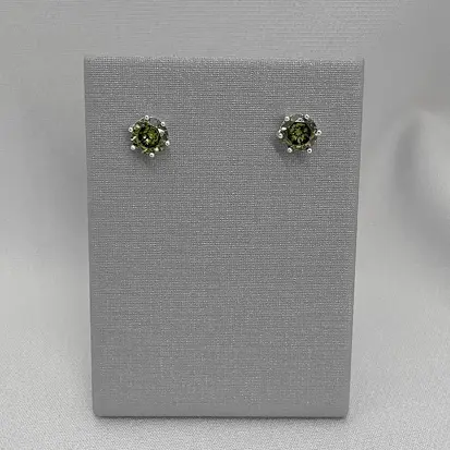 BRINCO ZIRCONIA VERDE 5MM