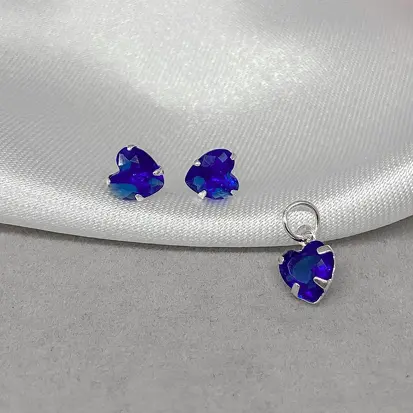CONJUNTO CORAÇAO AZUL ESCURO SEM VENEZIANA