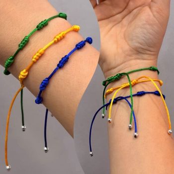 Pulseira Cetim Sete Nós
