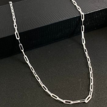 Corrente Cartier 3mm Elo Alongado 60cm