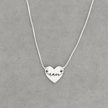 Choker Coração Amor Manuscrito