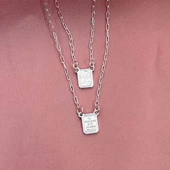 Escapulario Sagrado Coração De Jesus Cartier Pp 60cm