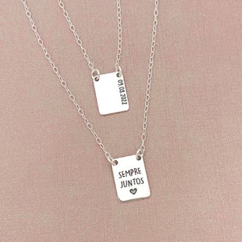 Escapulário Personalizado Sempre Juntos + Data 70cm