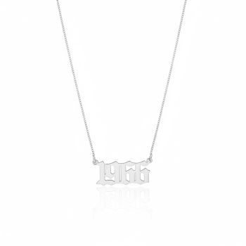 Gargantilha Ano De Nascimento Personalizado