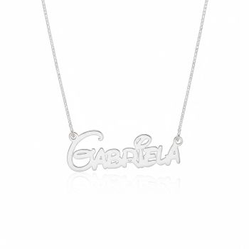 Gargantilha Nome Personalizado Fonte Disney