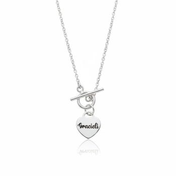 Gargantilha Tiffany Personalizada Fecho Em T 45cm