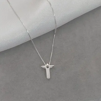 GARGANTILHA CRISTO REDENDOR VAZADO P
