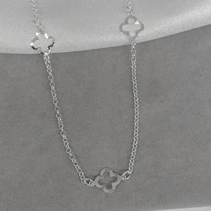 GARGANTILHA VAN CLEEF VAZADOS ORGANICOS 45CM