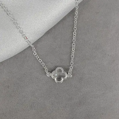 GARGANTILHA VAN CLEEF FIXO CRISTAL