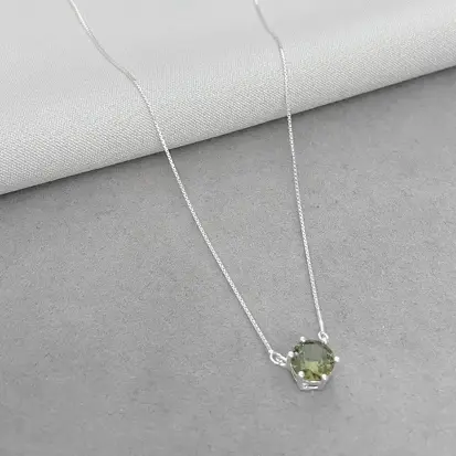 GARGANTILHA ZIRCONIA 5MM VERDE 40+5CM