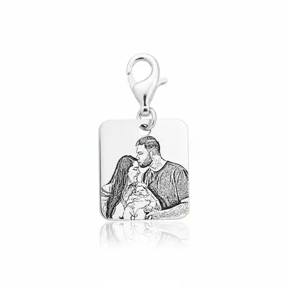 CHAVEIRO PÊRA RETANGULAR 2,5X2,2CM FOTO PERSONALIZADA