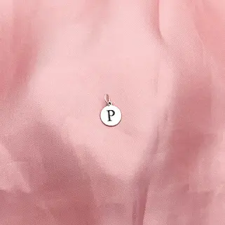 PINGENTE 1CM LETRA INICIAL