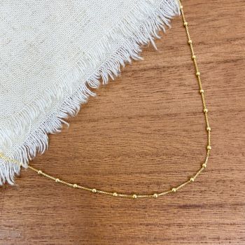 Gargantilha Veneziana V06 Com Bolinhas 45cm