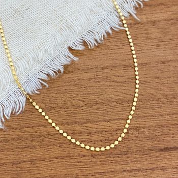 Choker Bolinhas Achatadas