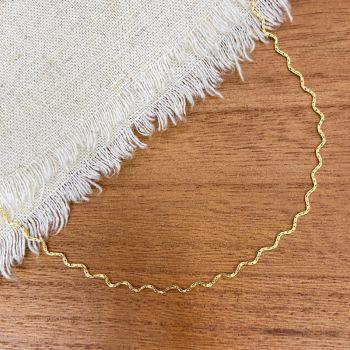 Choker Corrente Zig Zag