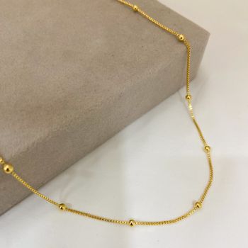 Choker Veneziana Com Bolinhas