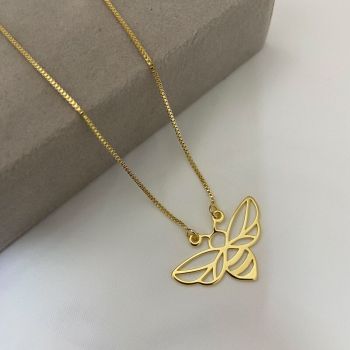 Gargantilha Abelha Dourado