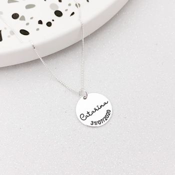 Pingente Personalizado Redondo Nome