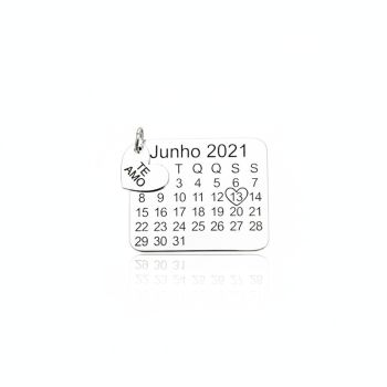 Pingente Calendário Personalizado
