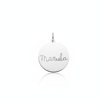 Pingente Medalha 1,8cm Nome Manuscrito