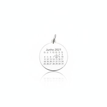 Pingente Medalha Calendário