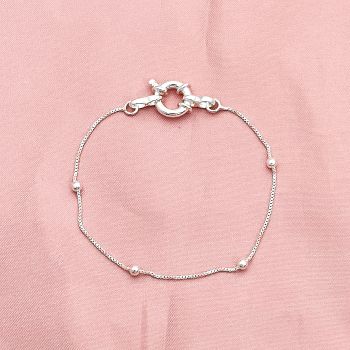 Pulseira Veneziana Bolinhas Fecho Boia