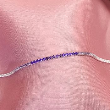 Pulseira Riviera Degradê Lilás 2mm
