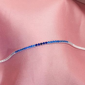 Pulseira Riviera Degradê Azul 2mm