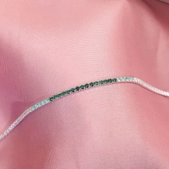 Pulseira Riviera Degradê Verde 2mm