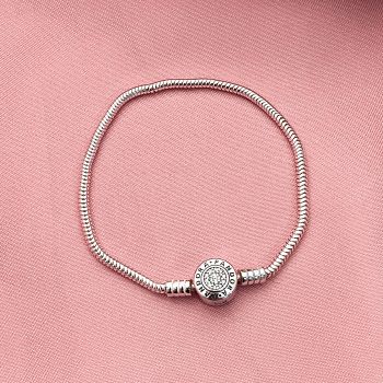 Pulseira Pandora Redondo Cravejado Meio