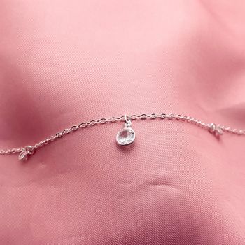 Pulseira 3 Zirconias Penduradas