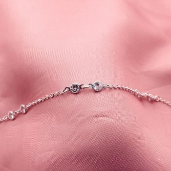 Pulseira Dupla Zirconias Cristal