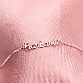 Pulseira Adulto Nome Personalizado Elo Português