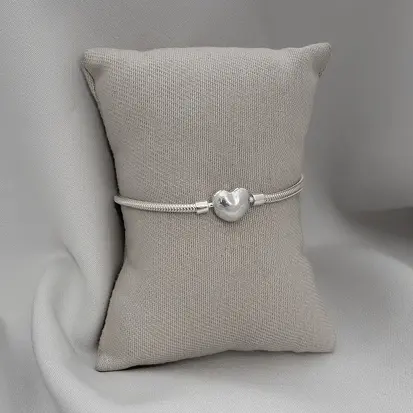 PULSEIRA PANDORA CORAÇÃO LISO 15-16