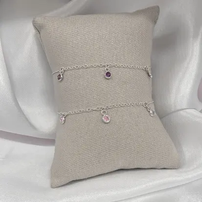 PULSEIRA ZIRCONIAS COLORIDAS PENDURADAS