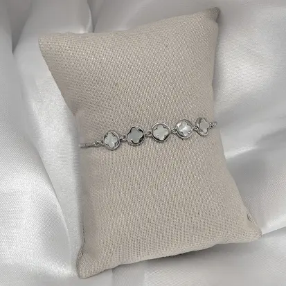 PULSEIRA GRAVATINHA 4 VAN CLEEF MADREPEROLA