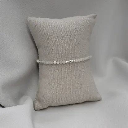 PULSEIRA CRISTAIS BOLINHAS PRATA