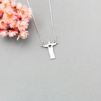 Gargantilha Cristo Coração
