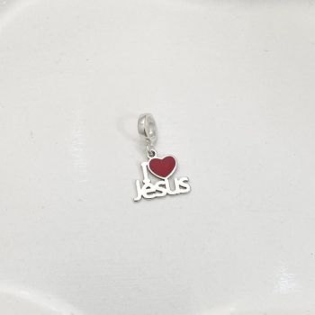 Berloque I Love Jesus Resina